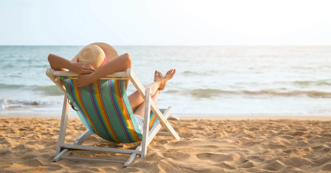 person relaxing on beach